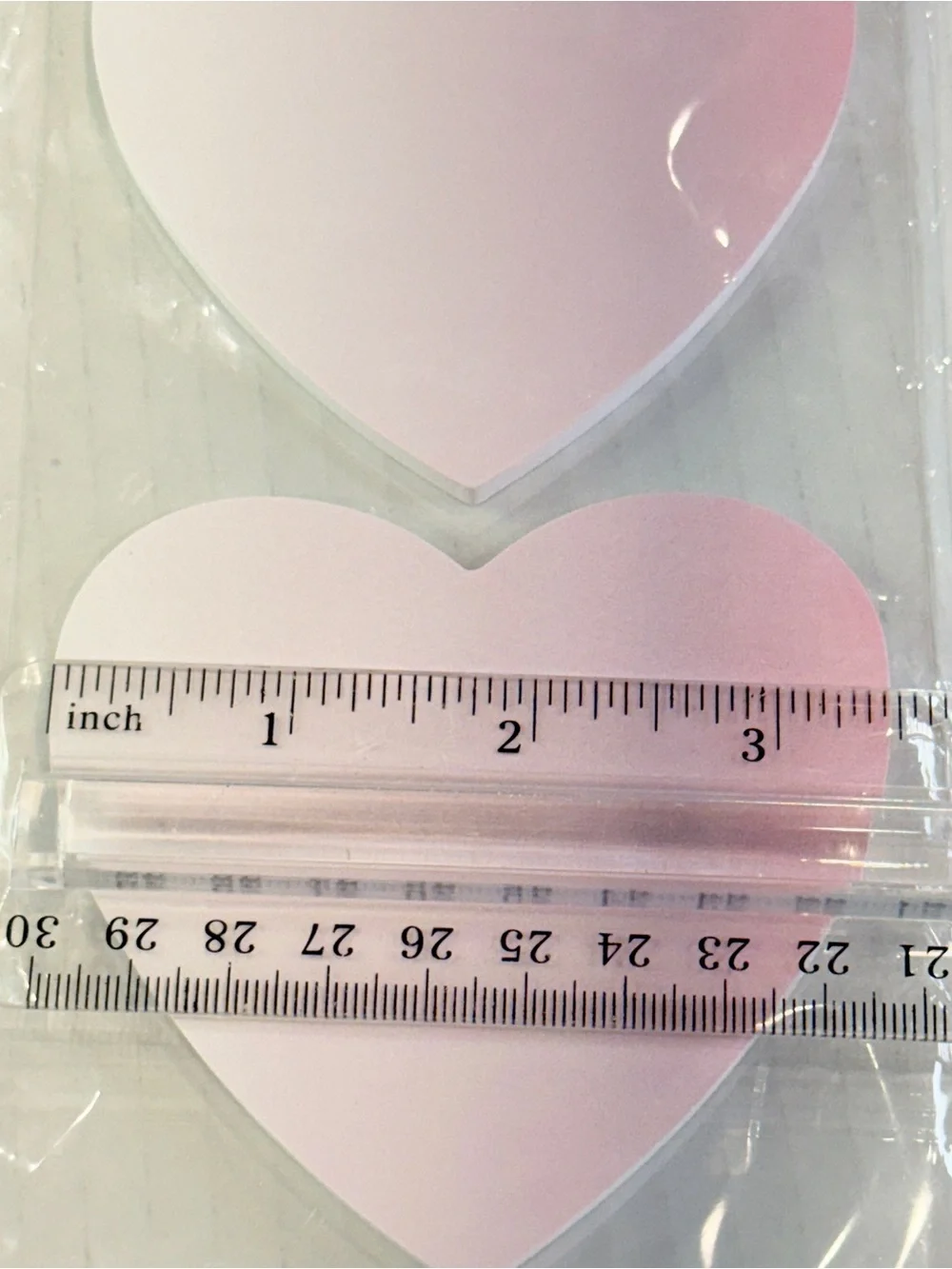 🆕 NEW So~Mine Ombre Heart Sticky Notes 2 Pack Pink Memo Pads 60 Sheets Each
